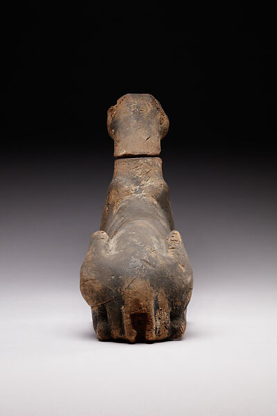 Figure of a jackal, Wood