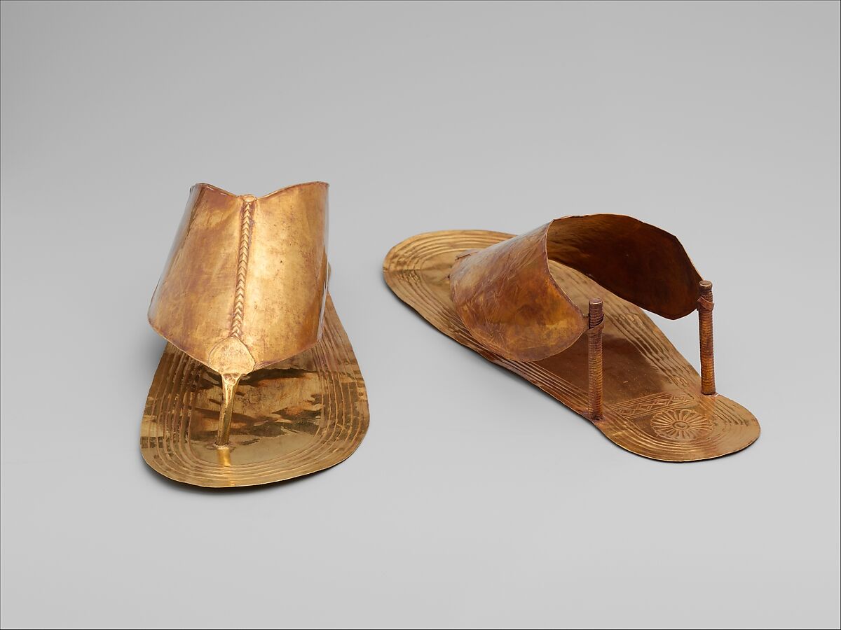 mens gold egyptian sandals