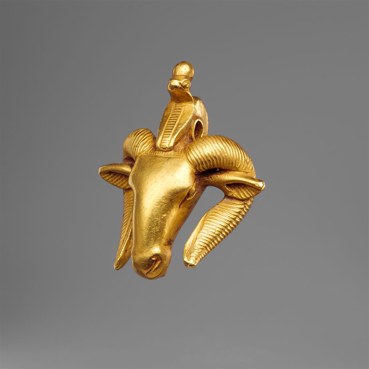 Ram's-head  Amulet, Gold