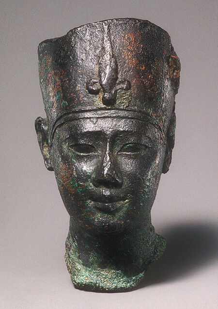 Head of Ptolemy II or III, Black bronze