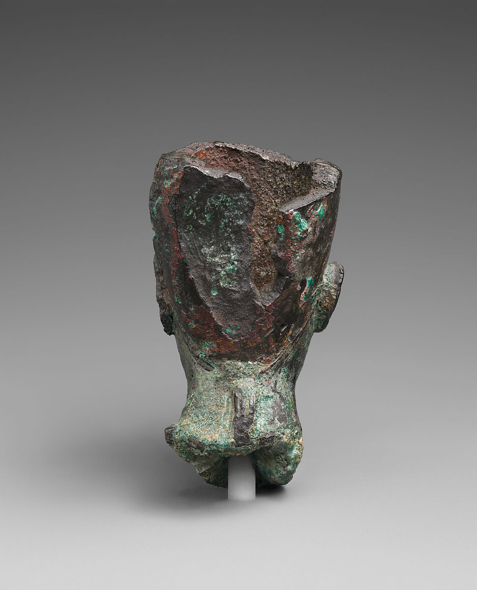 Head of Ptolemy II or III, Black bronze