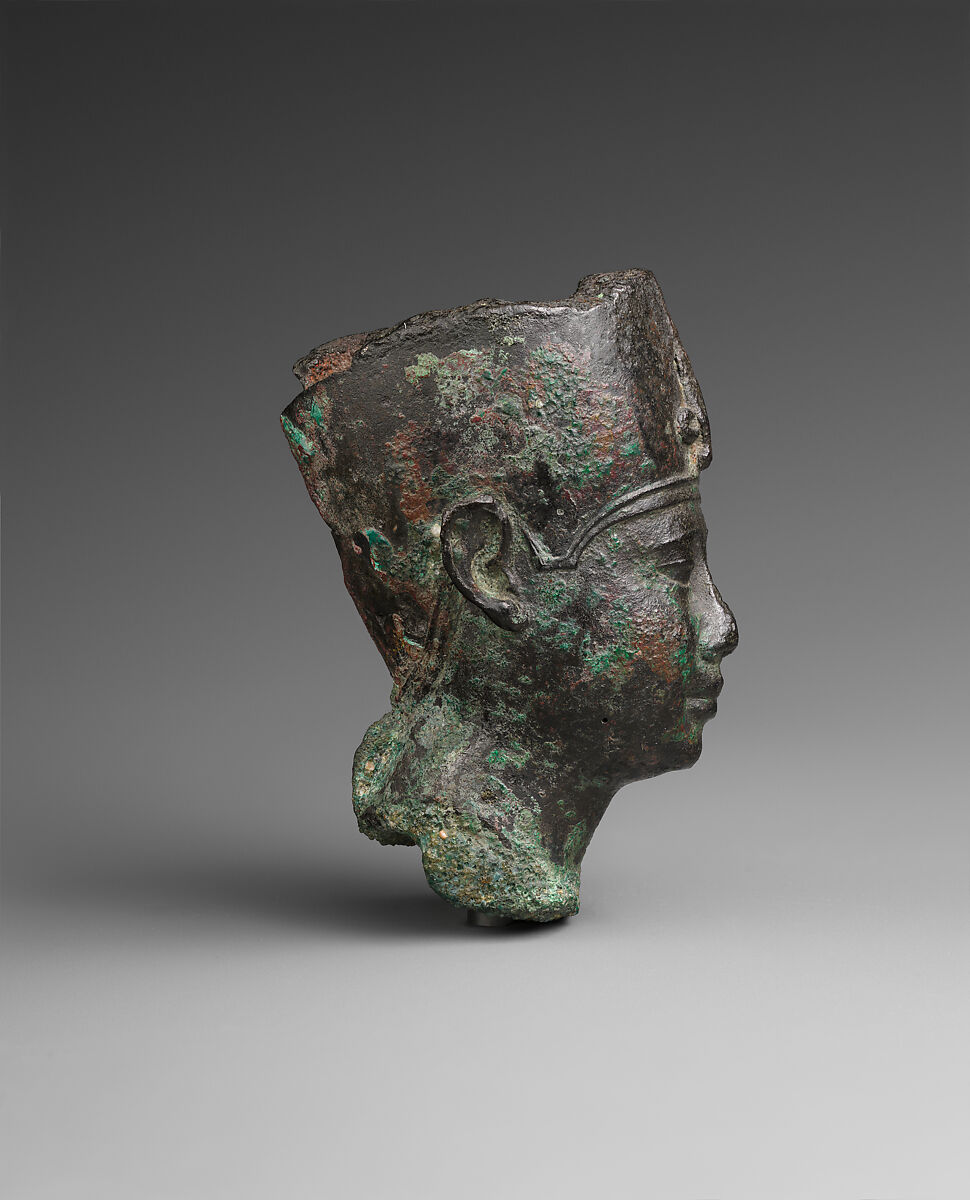 Head of Ptolemy II or III, Black bronze