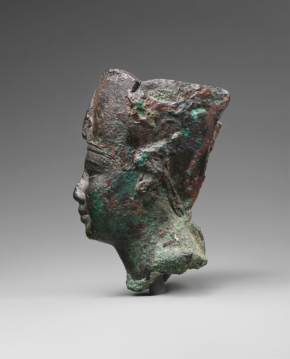 Head of Ptolemy II or III, Black bronze