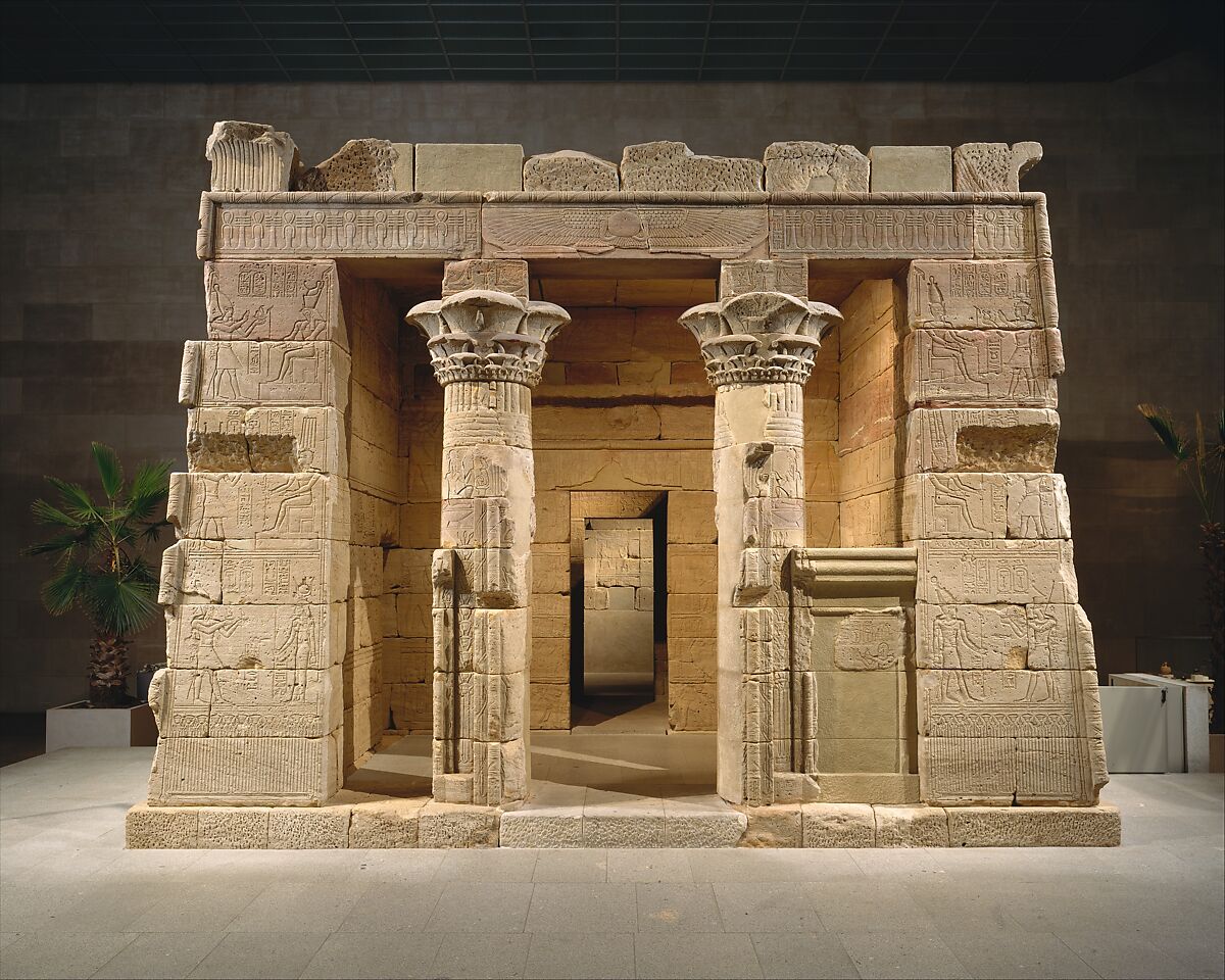 The Temple of Dendur, Aeolian sandstone