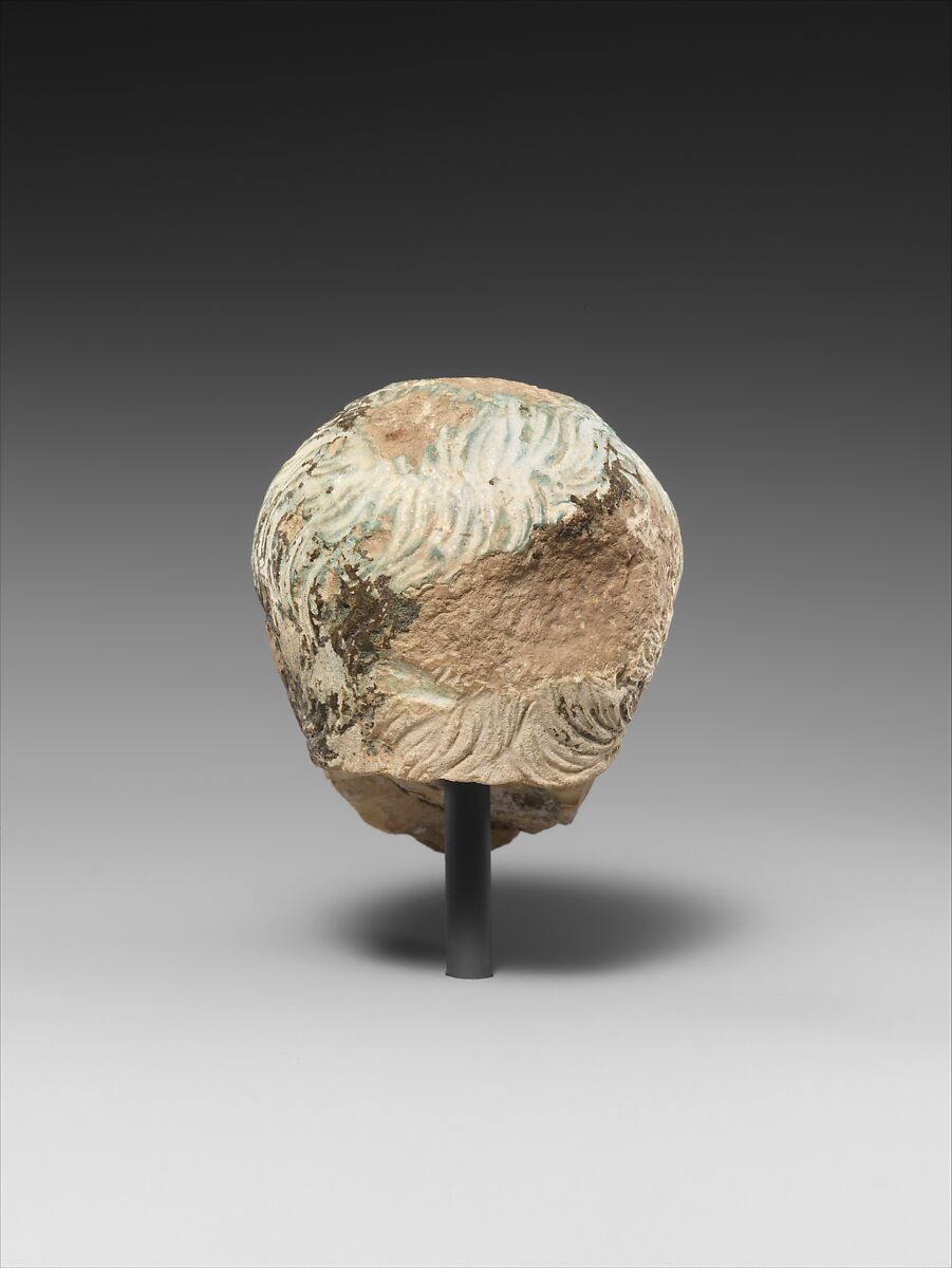 Head of Augustus, Faience