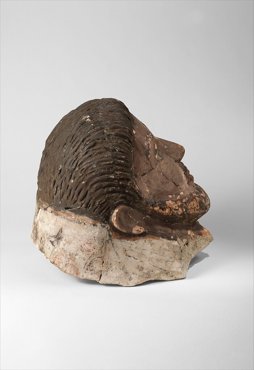 Funerary Mask, Plaster, paint