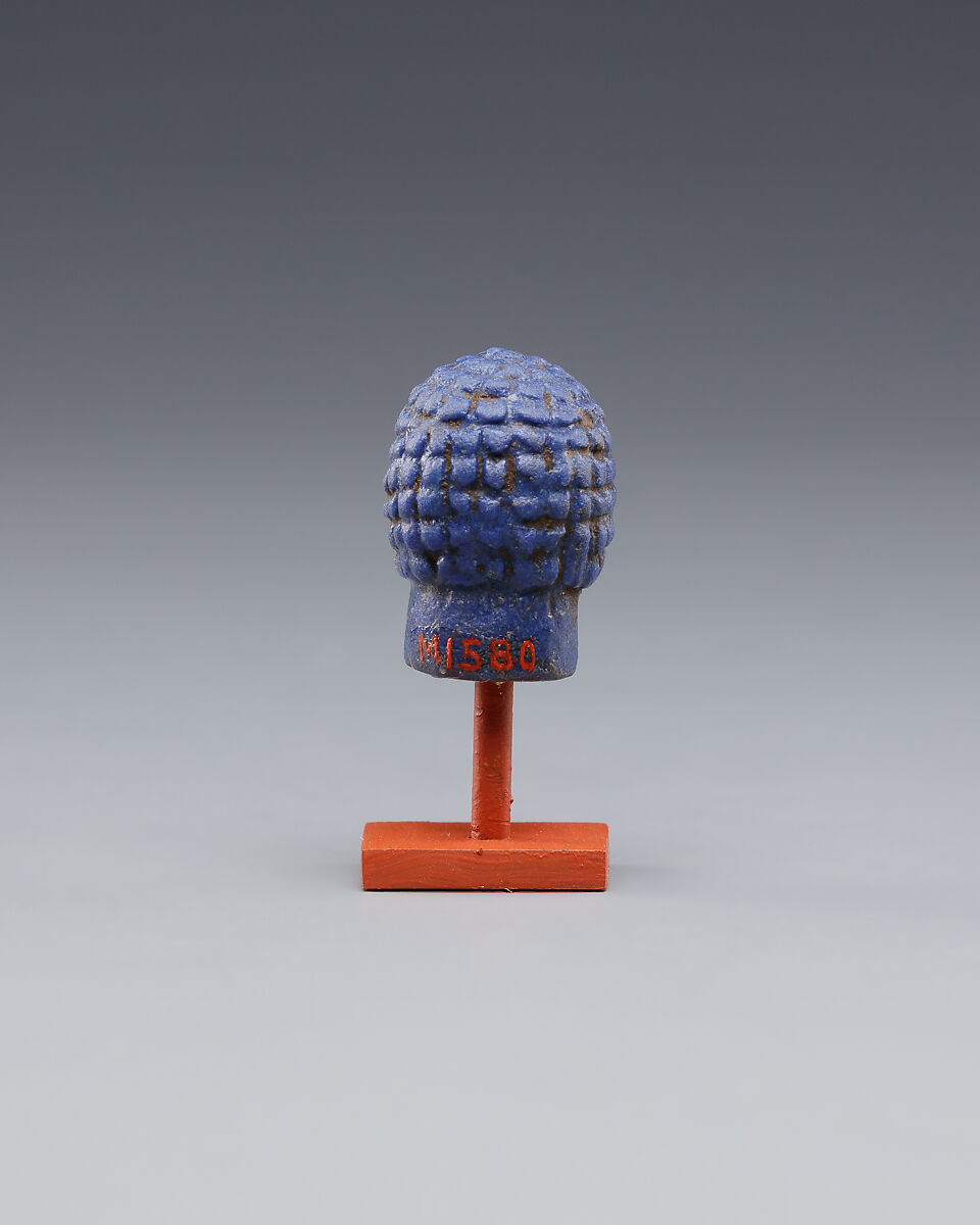 Head, Blue glass