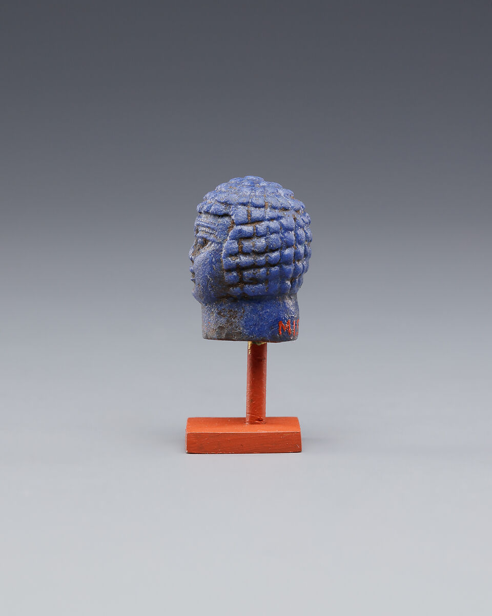 Head, Blue glass