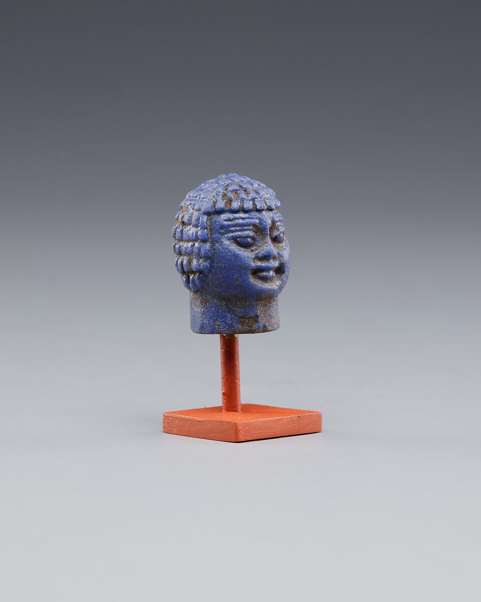 Head, Blue glass