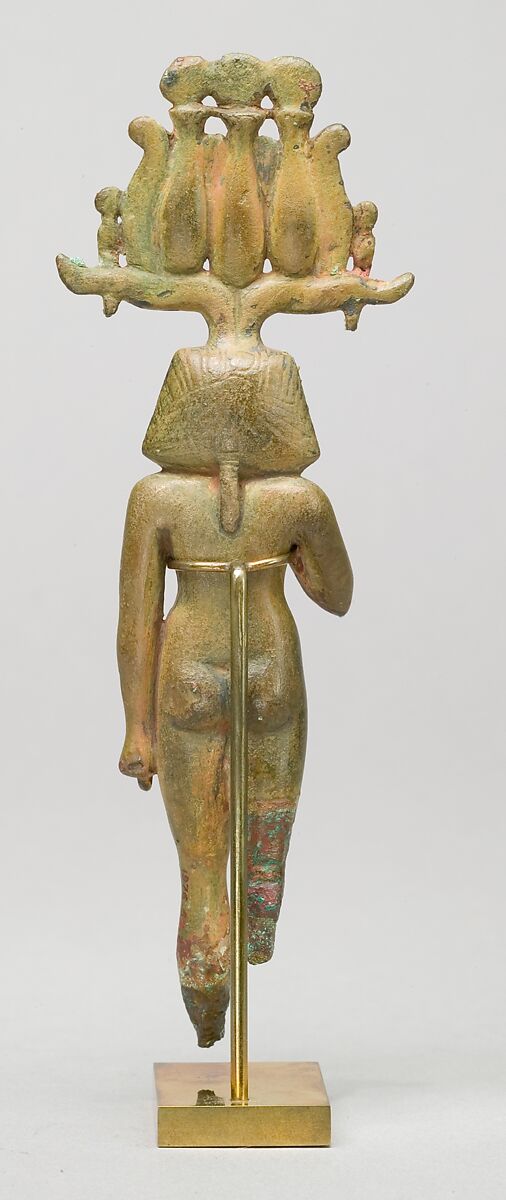 A child god, probably Harpokrates, Leaded bronze, formerly gilded
