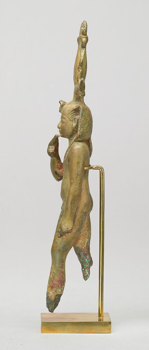 A child god, probably Harpokrates, Leaded bronze, formerly gilded