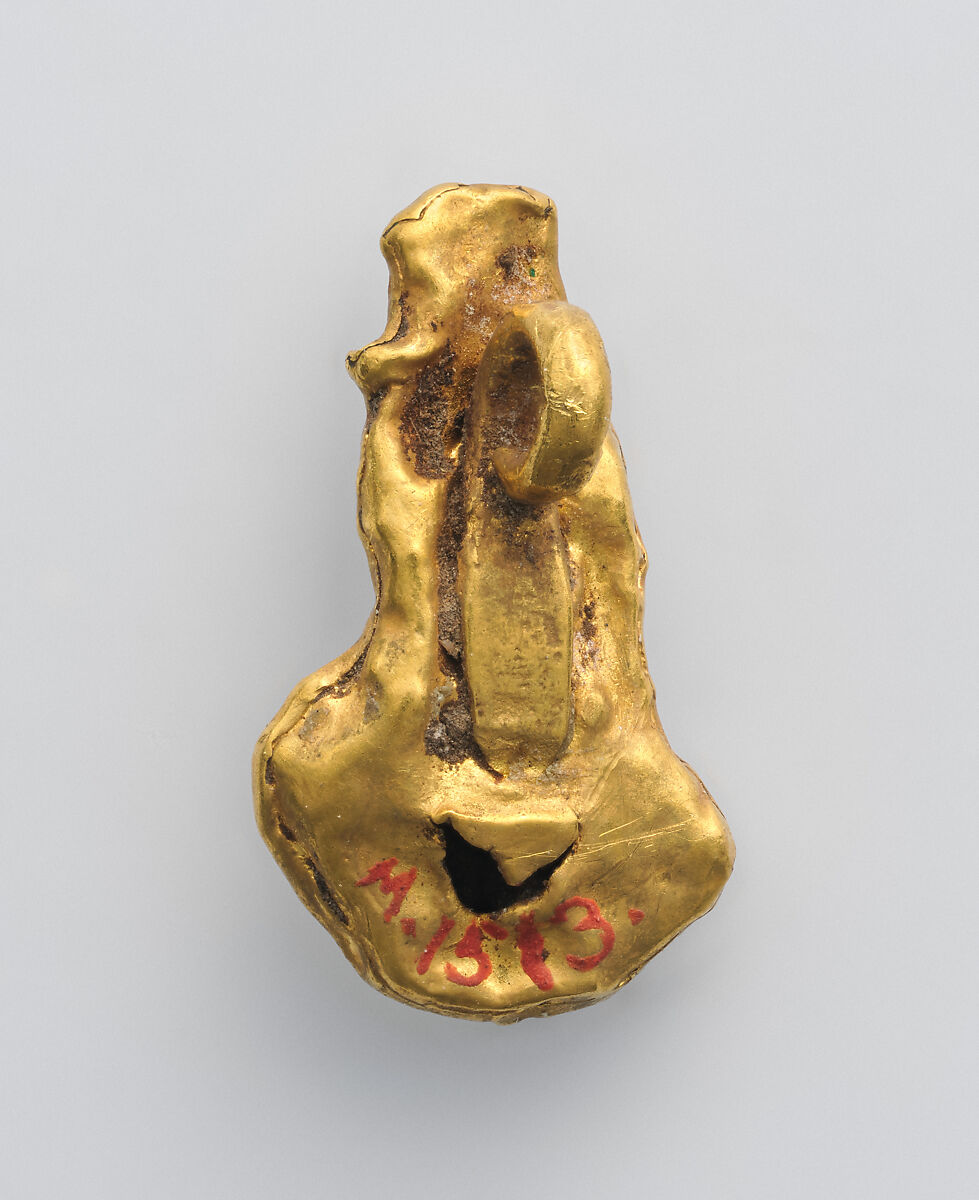 Pendant:  Bust of Isis, Gold