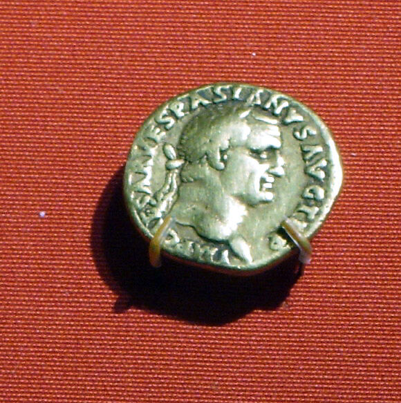 Aureus of Vespasian, gold 
