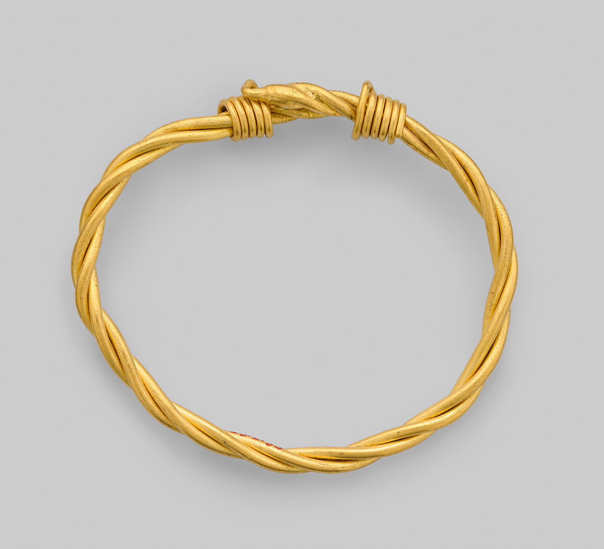 Bracelet with sliding clasp, Gold