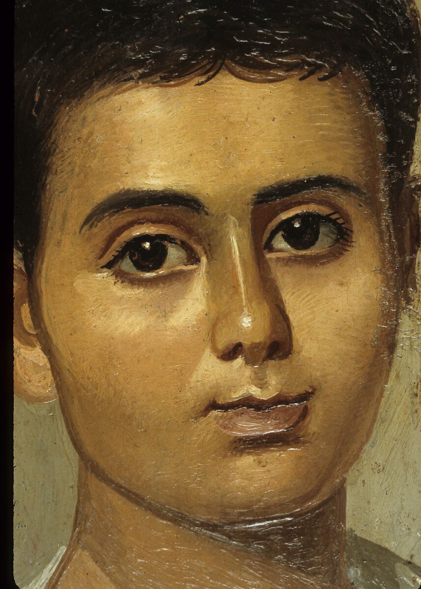 Portrait of the Boy Eutyches, Encaustic on wood