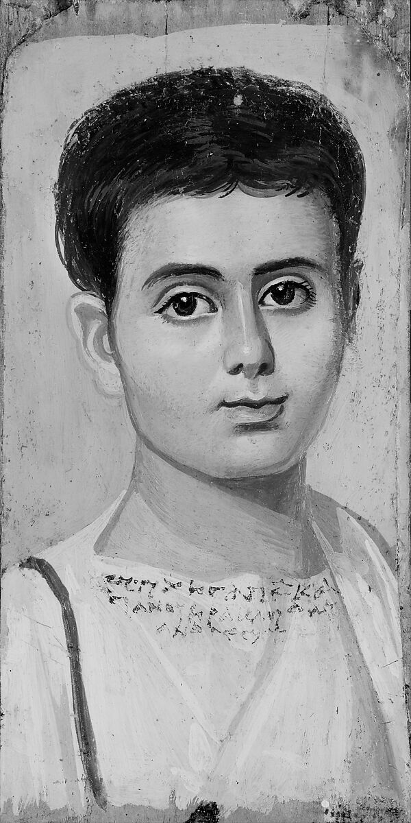 Portrait of the Boy Eutyches, Encaustic on wood