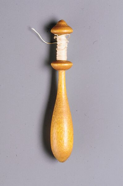 Bobbin and Thread, United Society of Believers in Christ’s Second Appearing (“Shakers”) (American, active ca. 1750–present), Wood; Maple, thread, American, Shaker 