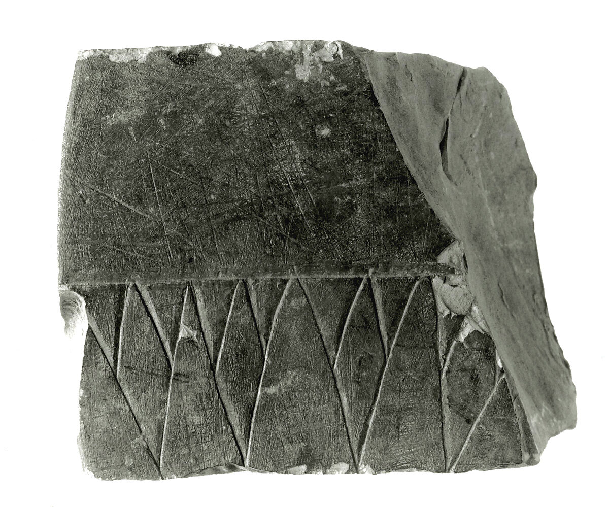 Raised relief fragment, Limestone, varnish