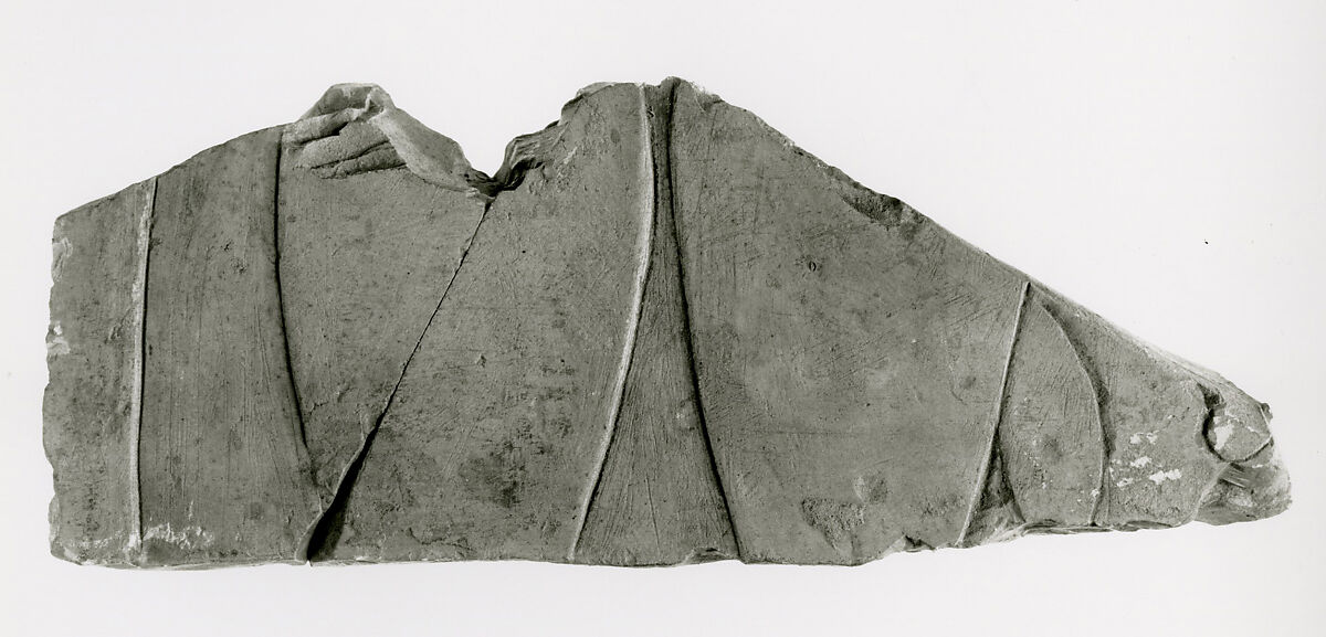 Raised relief fragment, Limestone