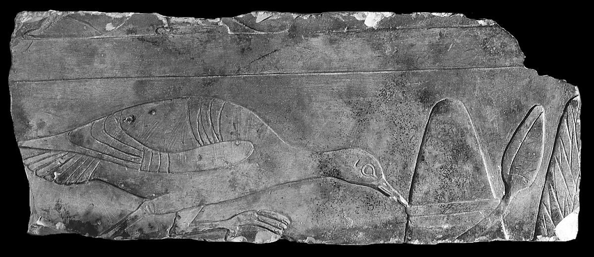Raised relief fragment, Limestone 