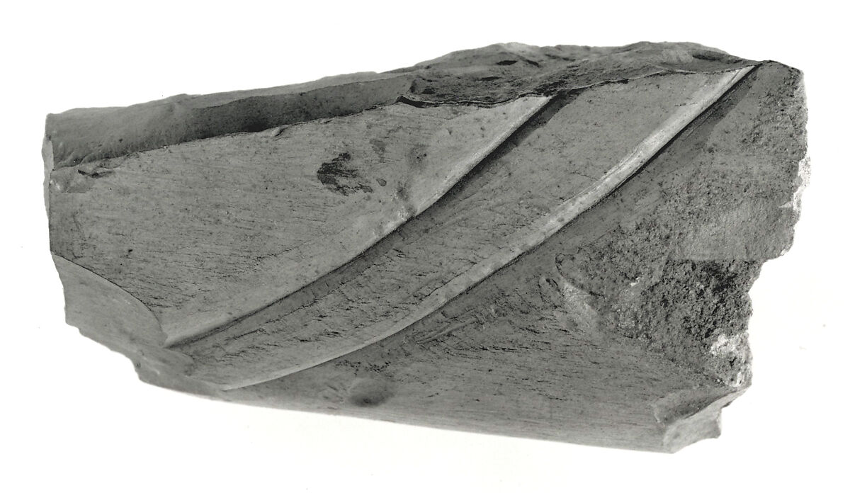 Raised relief fragment, Limestone, varnish