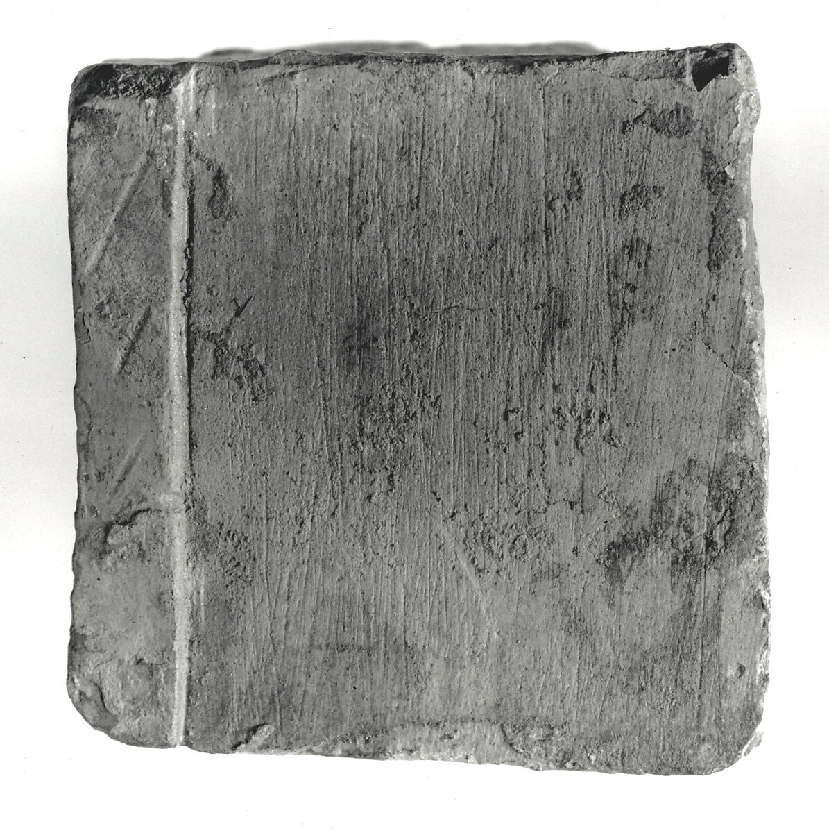 Raised relief fragment, Limestone, varnish 