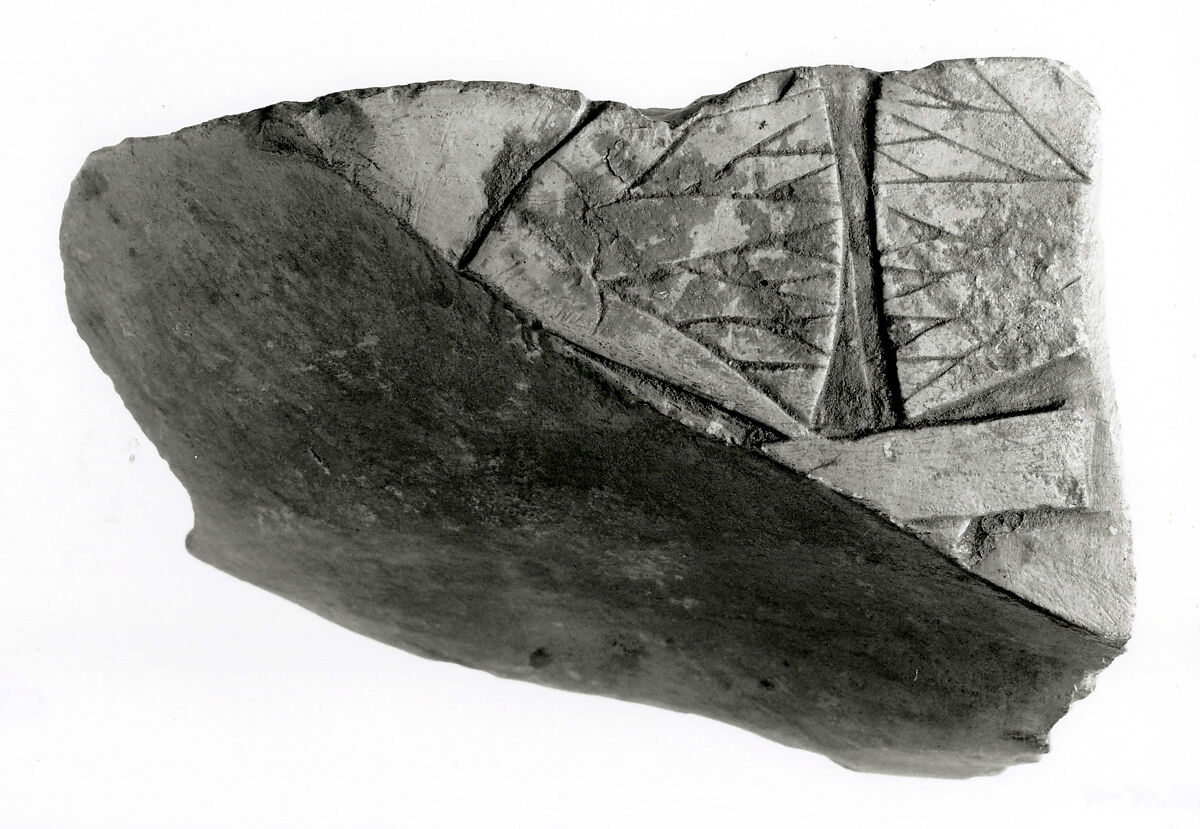 Raised relief fragment, Limestone, varnish, mortar
