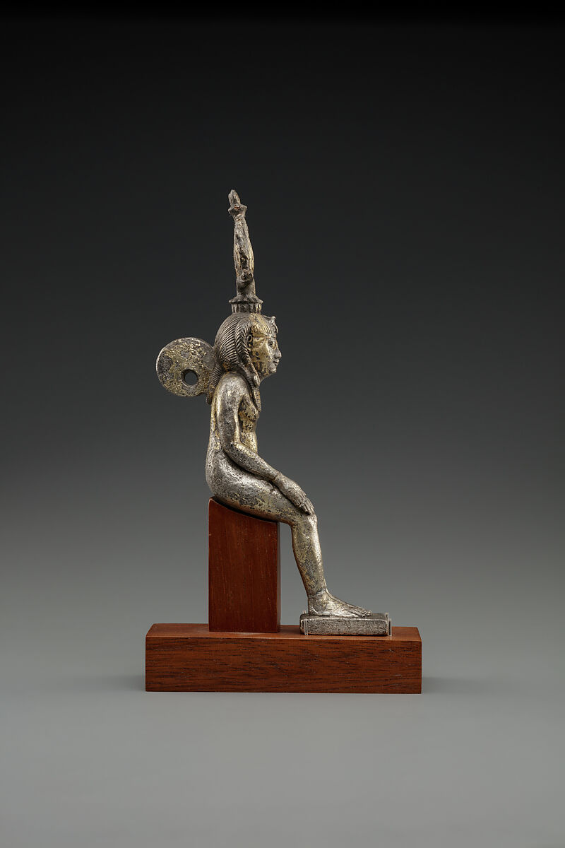 Statuette of Harpokrates, gilded silver