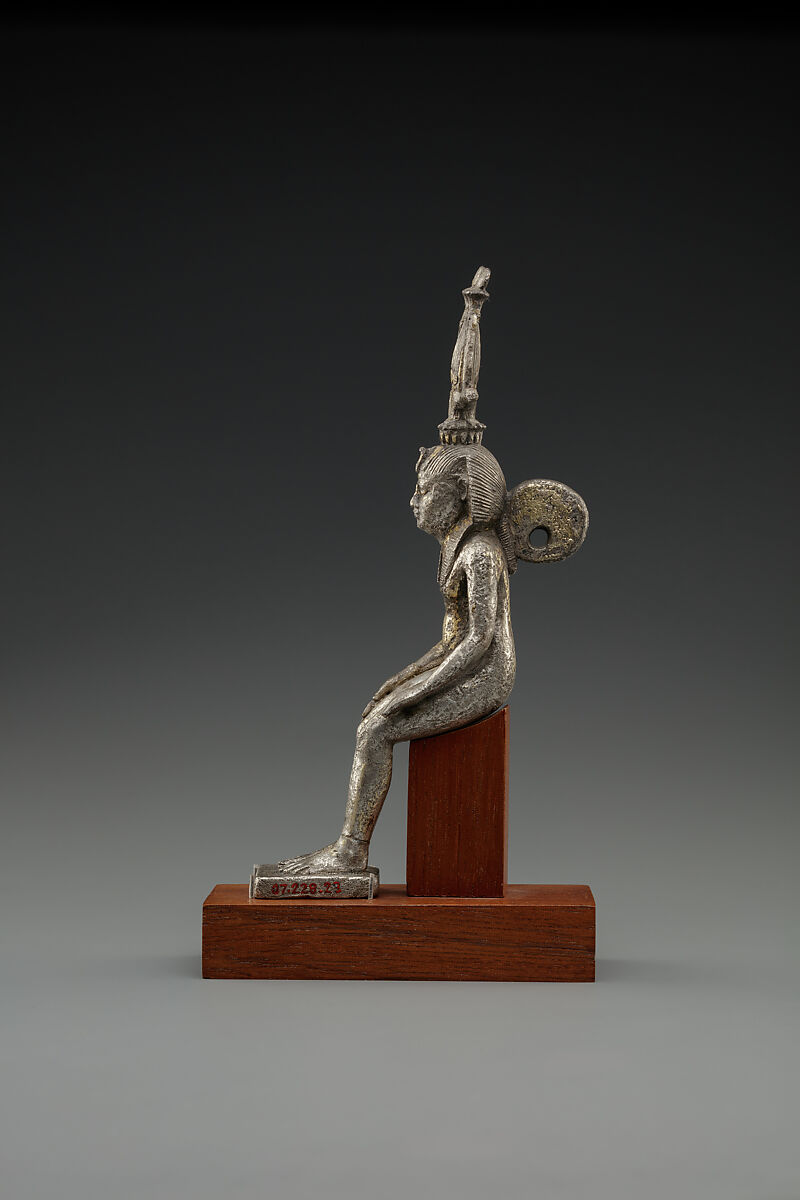 Statuette of Harpokrates, gilded silver