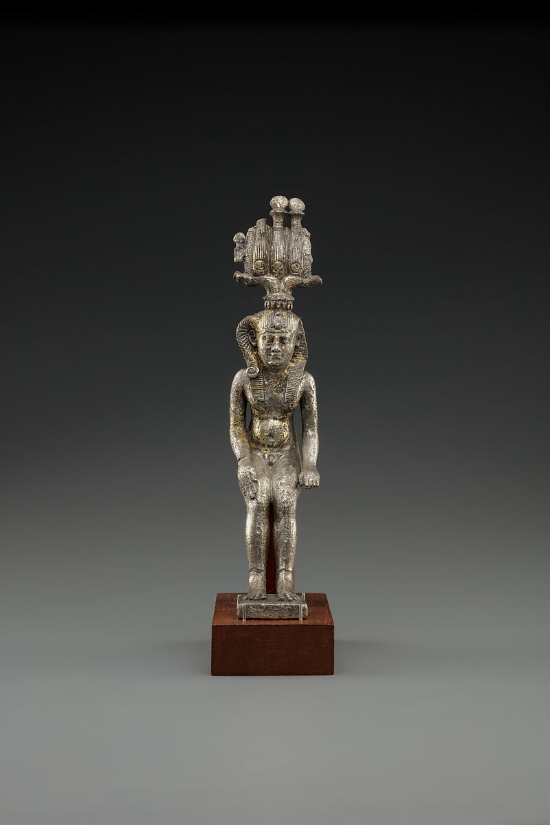 Statuette of Harpokrates, gilded silver