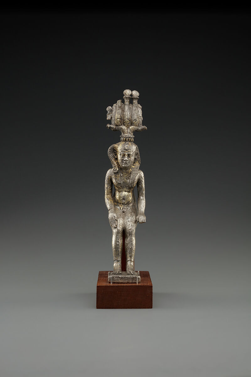 Statuette of Harpokrates, gilded silver 