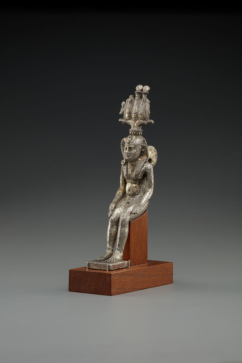 Statuette of Harpokrates, gilded silver