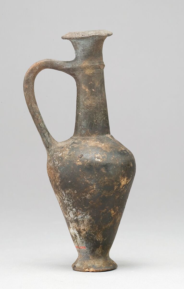 Cypriote base-ring juglet, Pottery, black ware