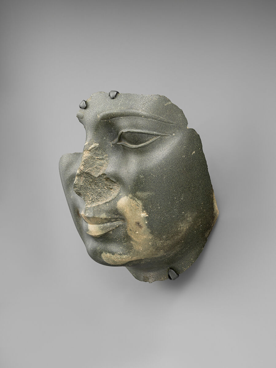 Face attributed to Ptolemy II Philadelphos or a contemporary, Greywacke