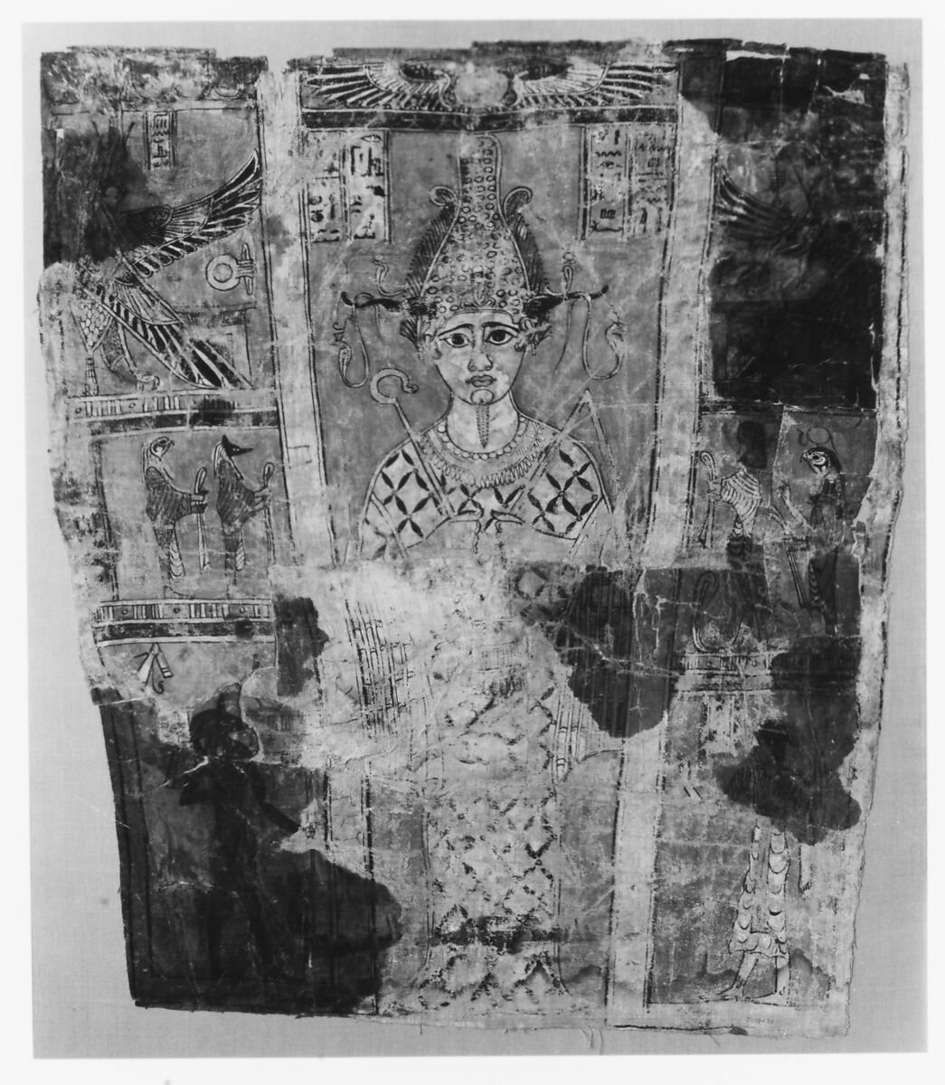 Osiris Shroud, Linen, paint