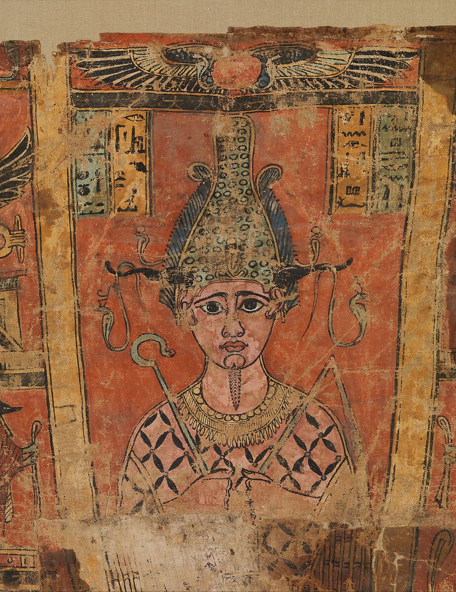 Osiris Shroud, Linen, paint