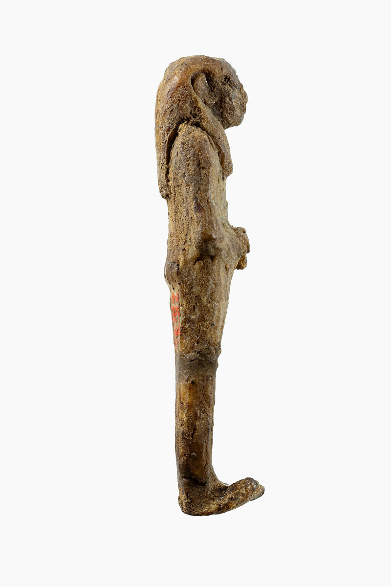 Viscera figure with human head (Imseti), Mud, wax
