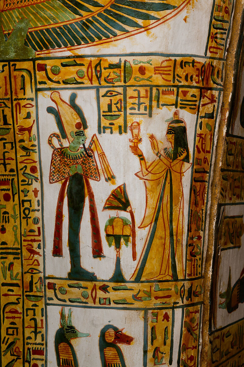 Outer Coffin of the Chantress of Amun-Re Henettawy, Wood, gesso, paint, varnish