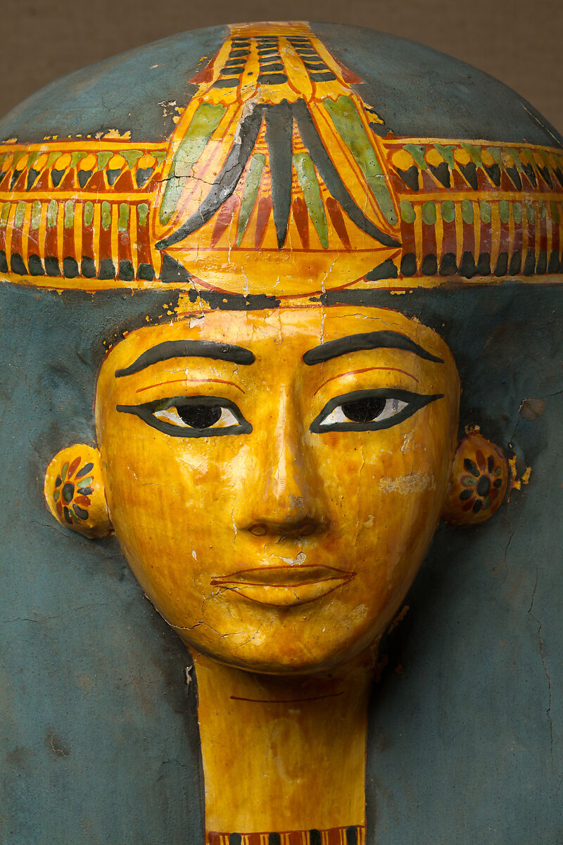 Inner Coffin of the Chantress of Amun-Re Henettawy, Wood, gesso, paint