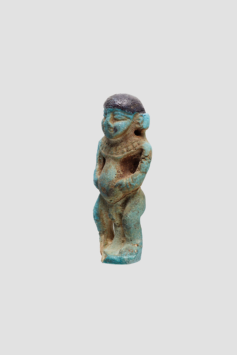 Pataikos Amulet, Faience