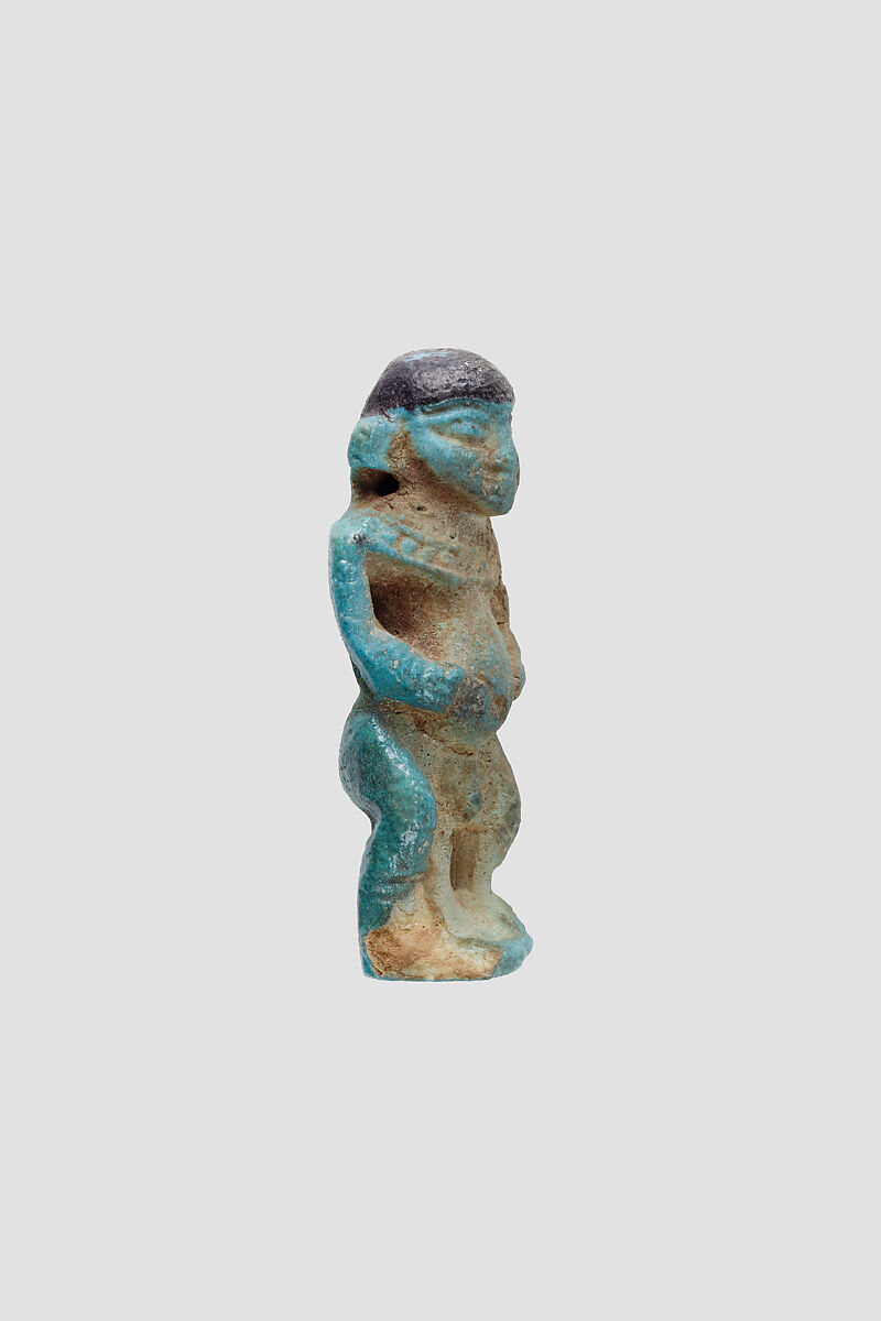 Pataikos Amulet, Faience