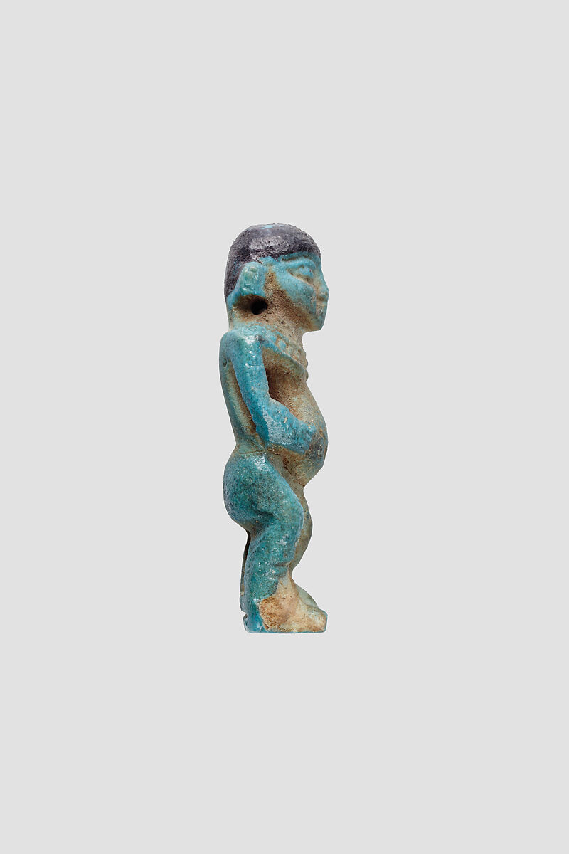 Pataikos Amulet, Faience