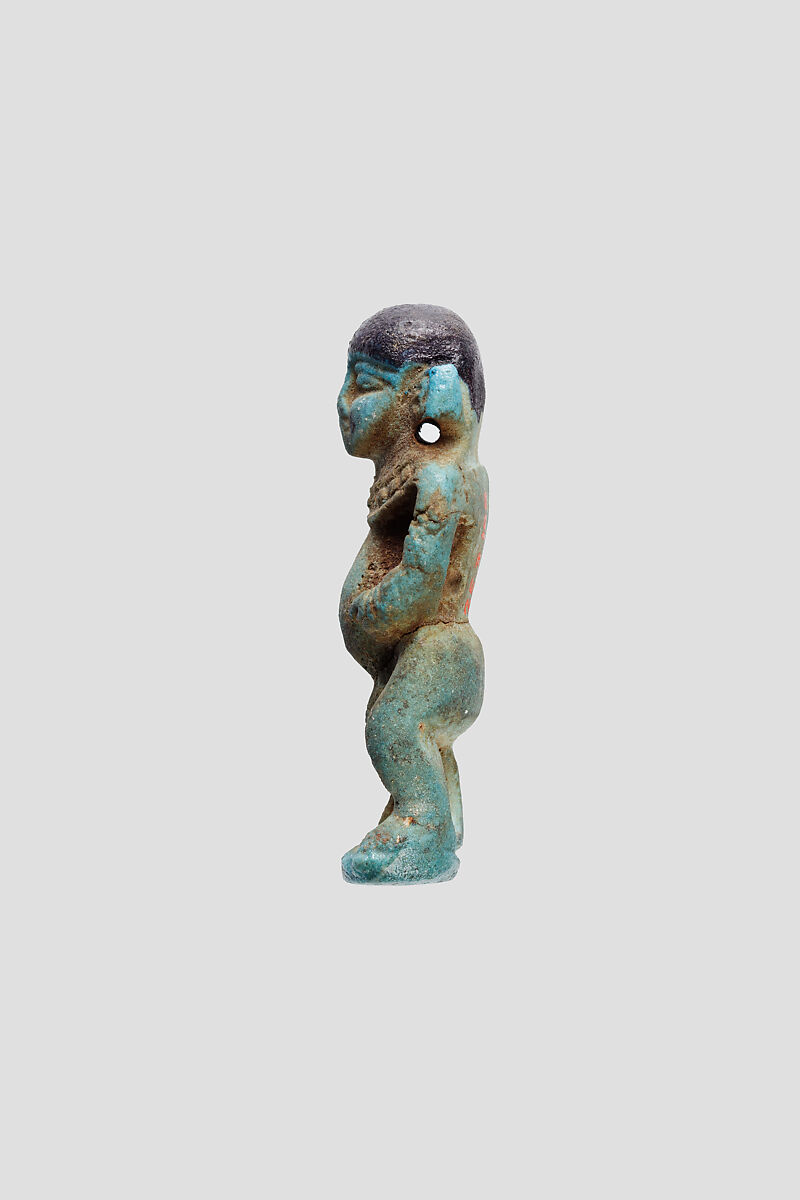 Pataikos Amulet, Faience