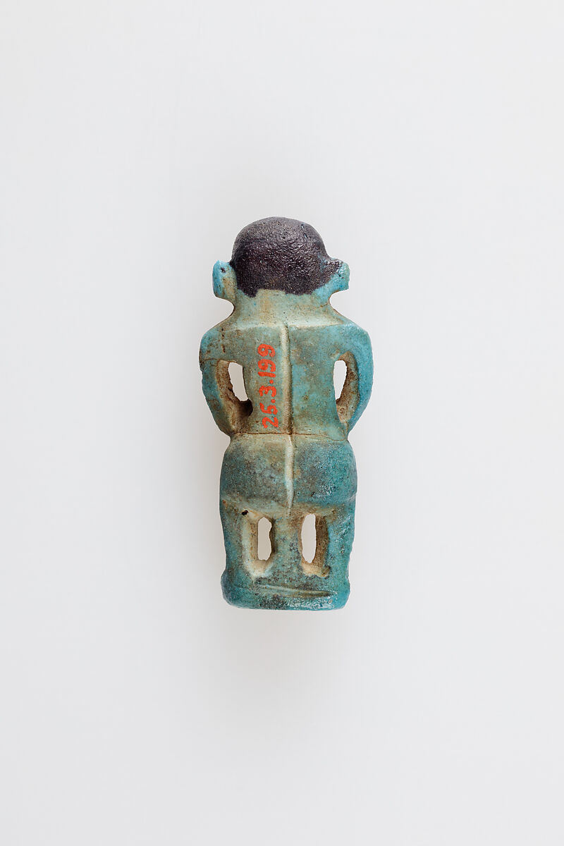 Pataikos Amulet, Faience