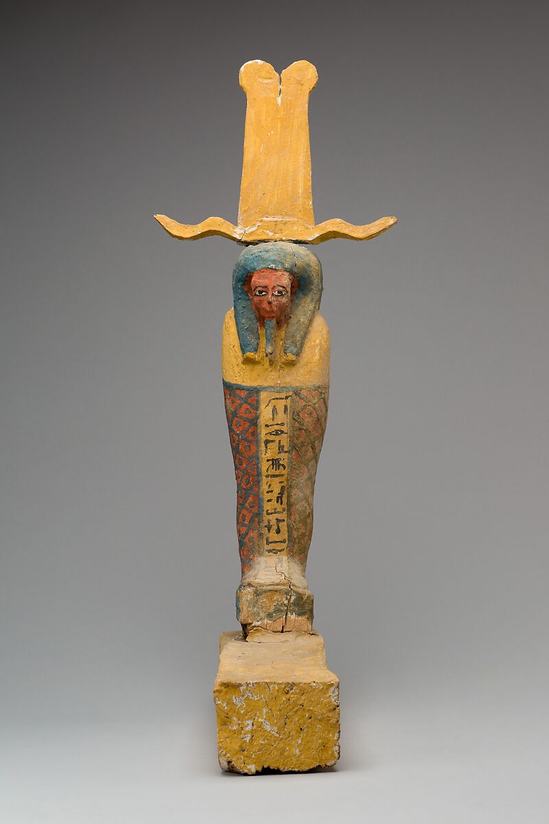 "Ptah-Sokar-Osiris" Figure of Ankhshepenwepet, Wood, paint