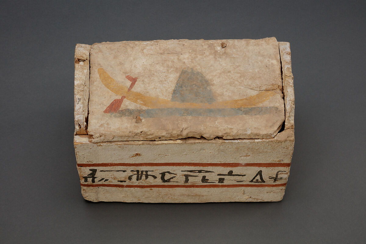 Shabti Box of Ankhshepenwepet, Wood, paint 