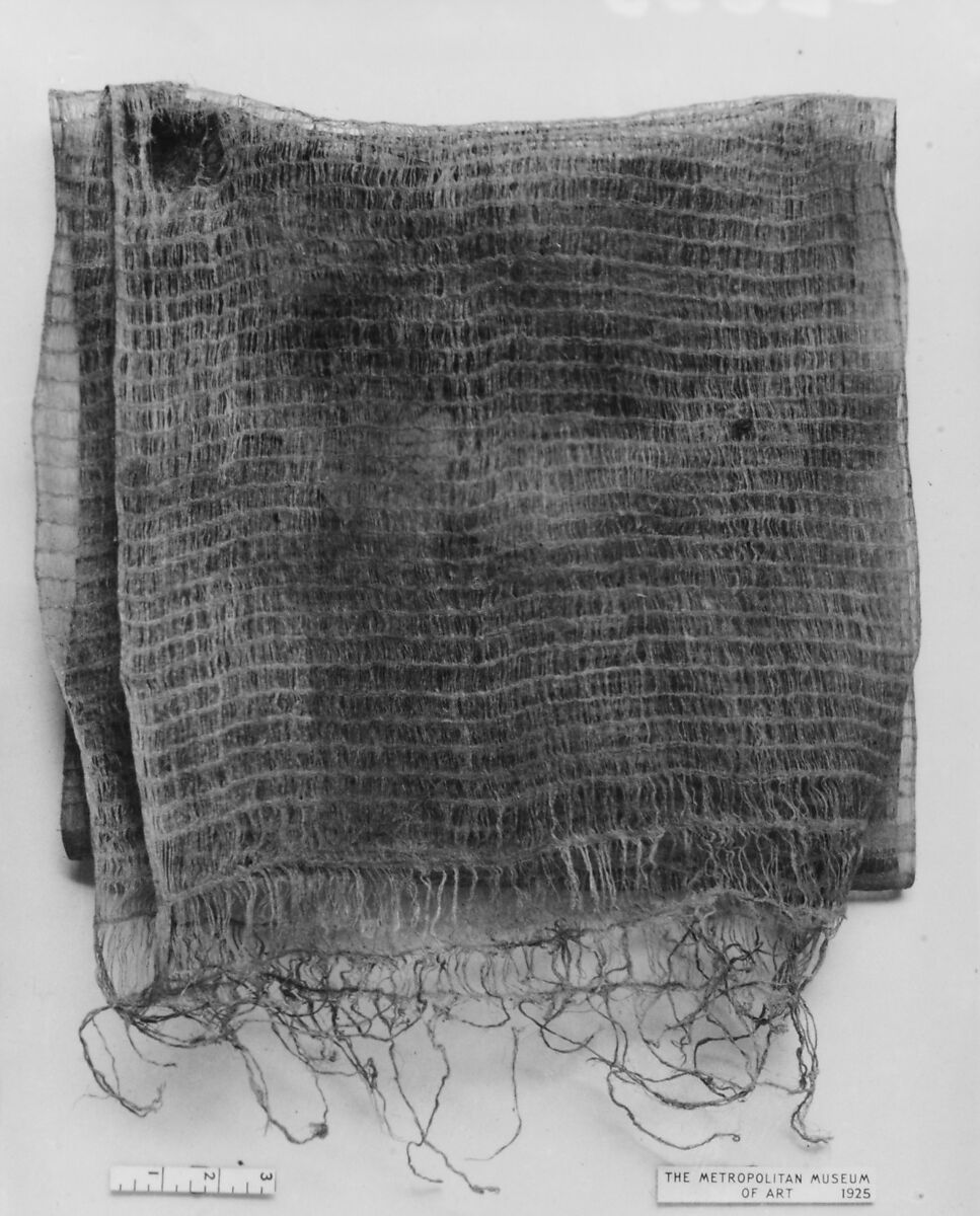 Openwork shawl, Linen 