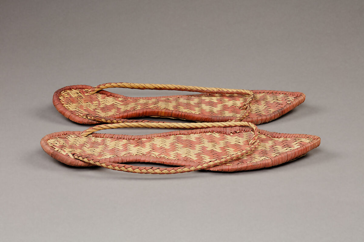 Funerary Sandals, Palm leaf, dye