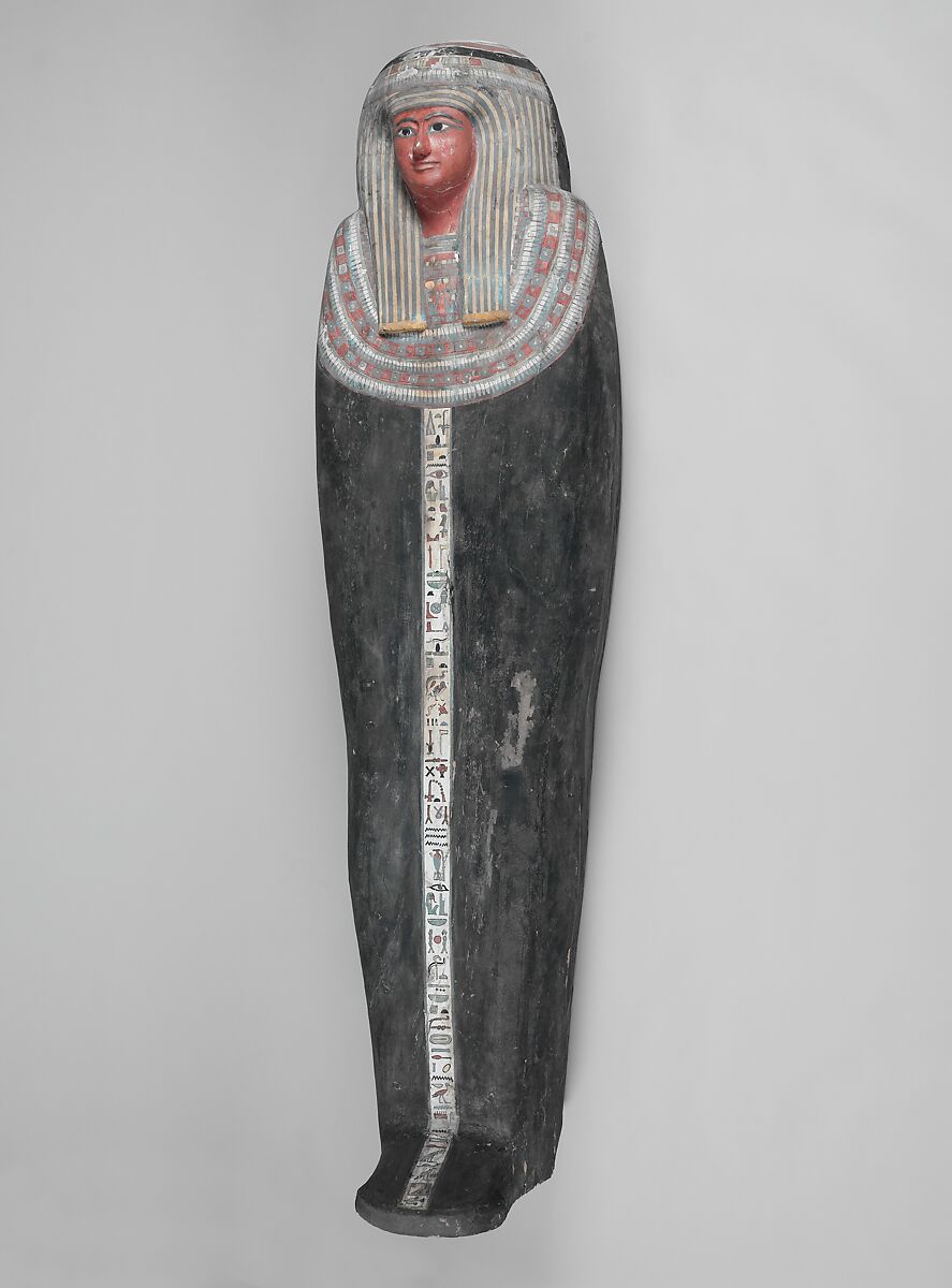 Painted Wooden Coffin of Nesiamun, Wood, paint, resin 
