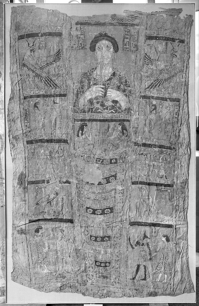 Shroud, Linen, paint